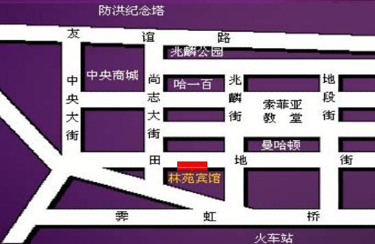 Heilongjiang Linyuan Hotel Map