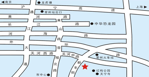 Jinhai Hotel, Changzhou Map