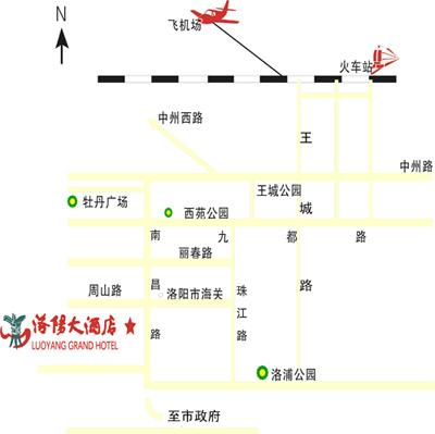 Luoyang Grand Hotel Map