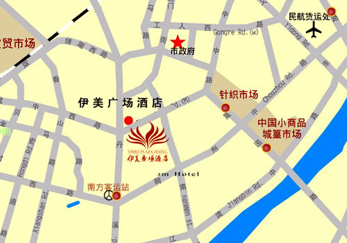 伊美广场酒店 地图
