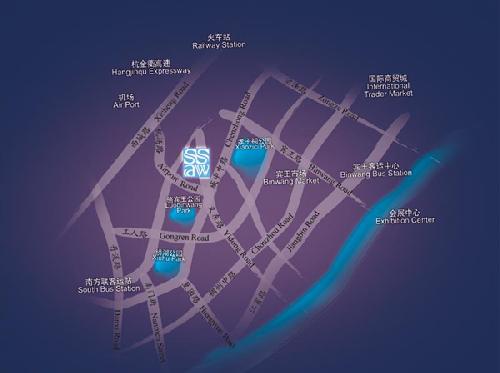 Yi Wu Ssaw Hotel - Huafeng Mappa 